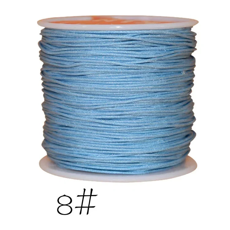 0.8mm Nylon Braided Cord Chinese Knot Macrame String 45M