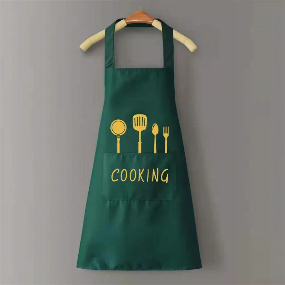 Waterproof Oil-Proof PVC Kitchen Apron – Unisex Sleeveless