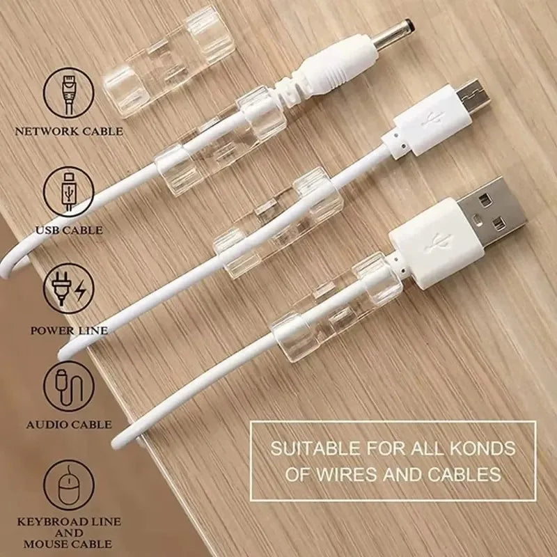 Cable Management Clips Wire Holder Set – 20 to 60 Pcs
