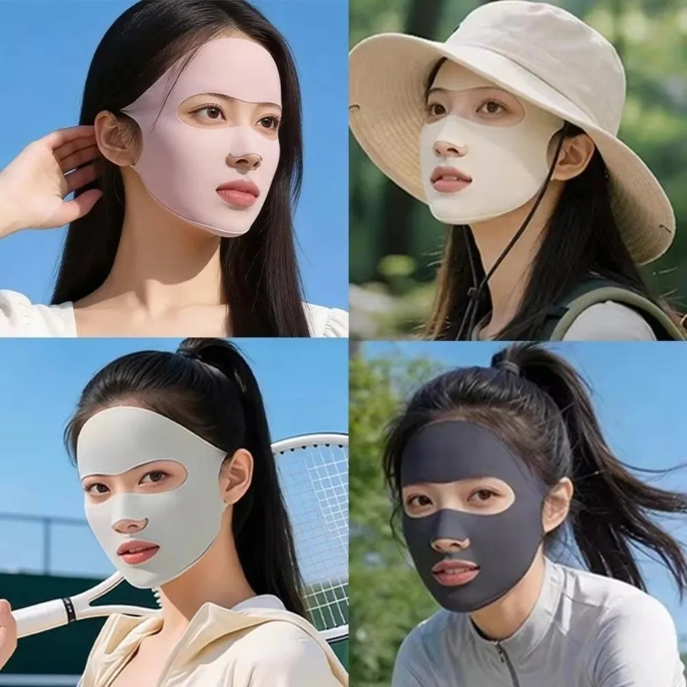 Ice Silk UPF 50+ Sun Face Mask & Neck Scarf | Cycling