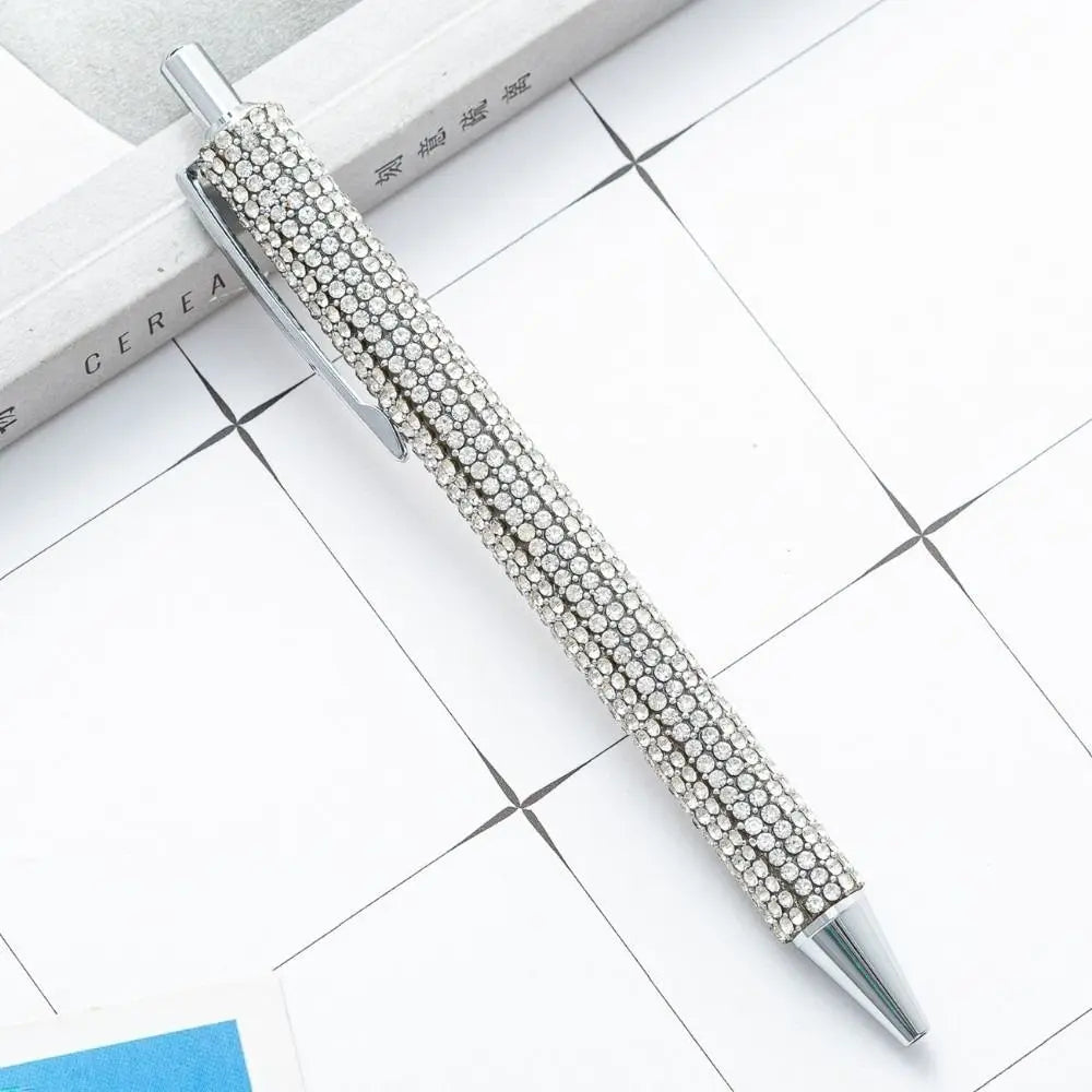 Rhinestone Crystal Ballpoint Pen – Sparkly Retractable Gift Pen