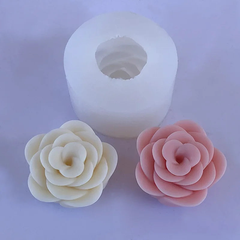 3D Peony Silicone Mold – Candle, Soap, Chocolate & Cake