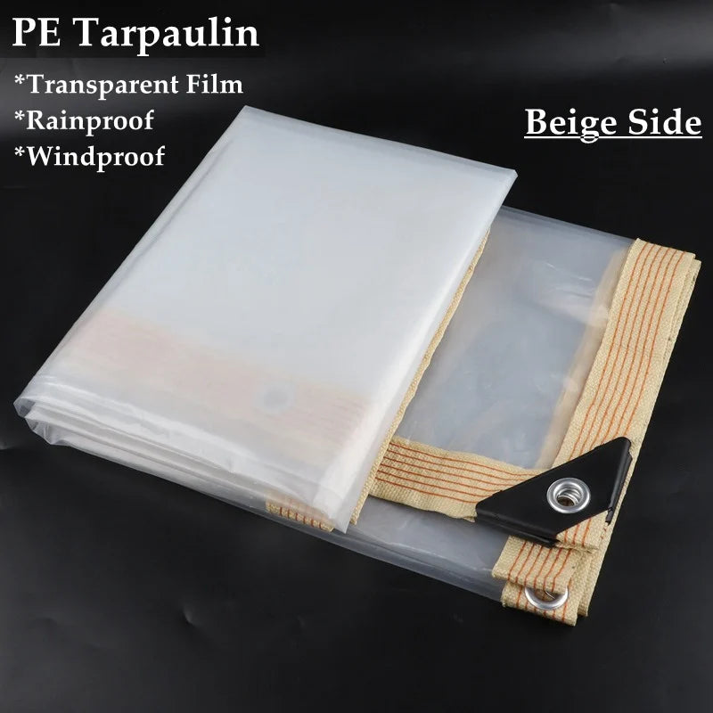 Waterproof Transparent PE Tarpaulin – Garden & Camping Tarp