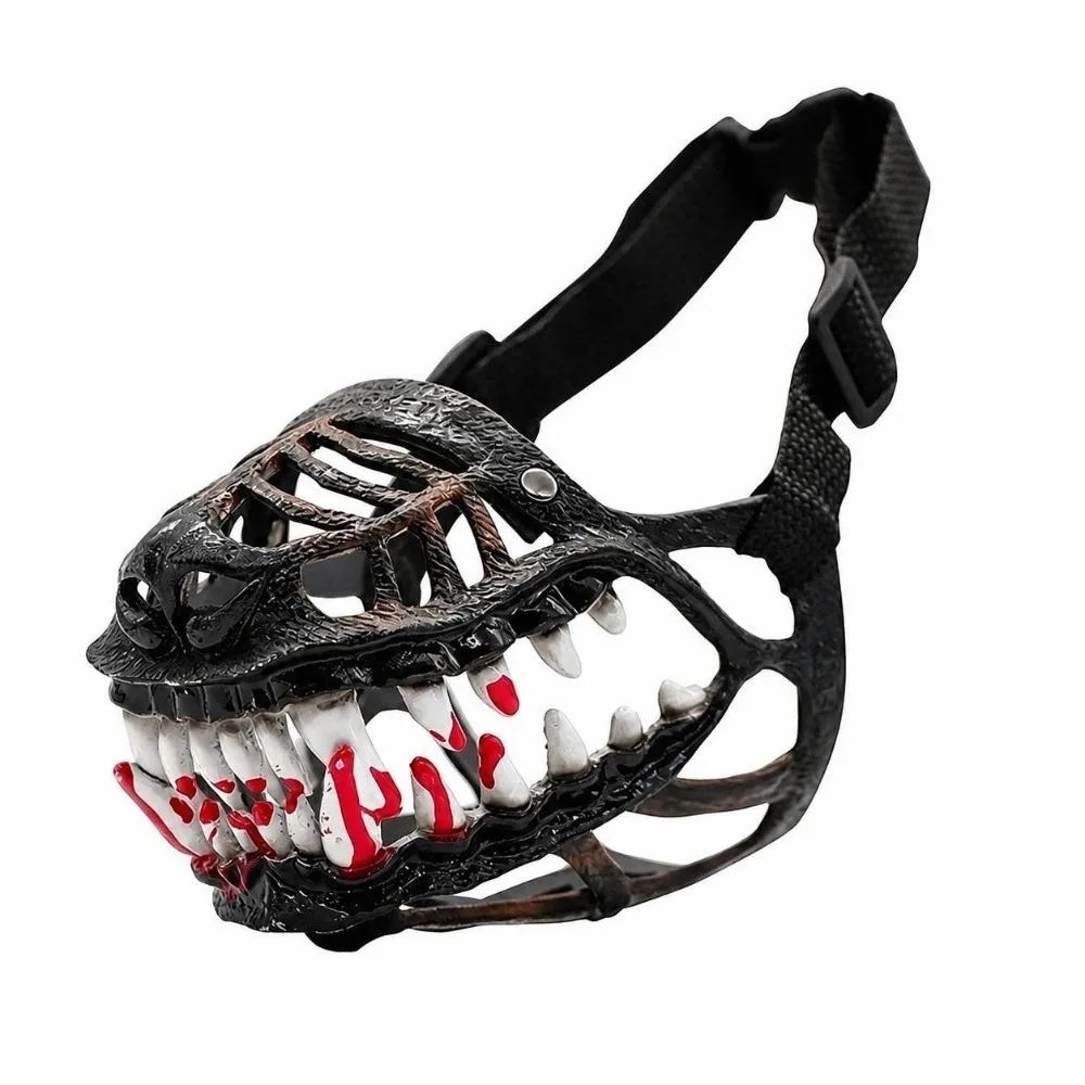 Scary Dog Muzzle Costume – Latex Halloween Monster Mask