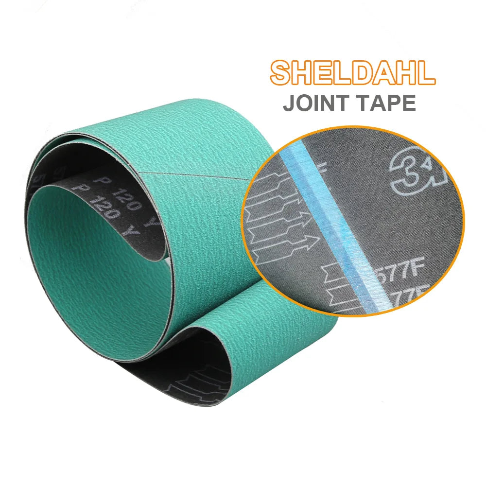 Zirconia Oxide Sanding Belts P40–P120 | Knife & Metal Grinding