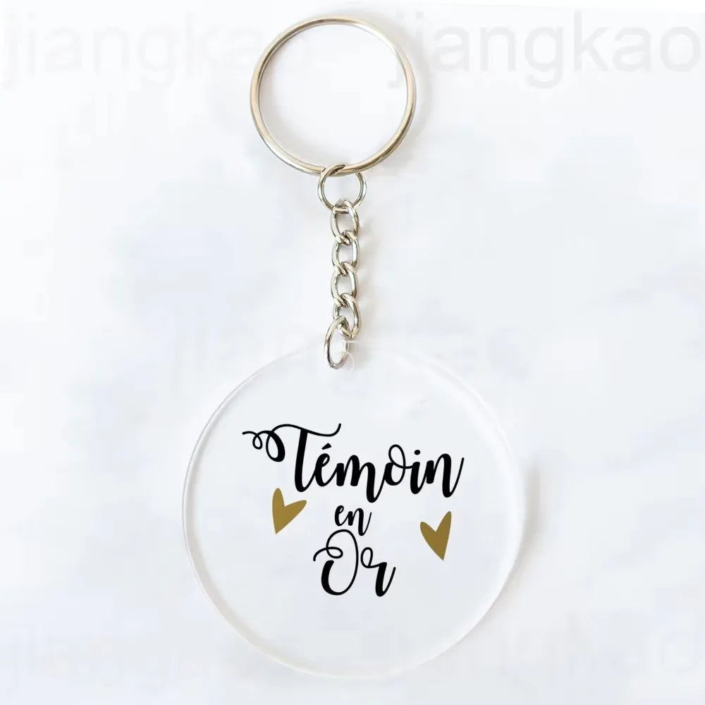 "I'm Such A Great Witness" Acrylic Keychain Wedding Gift