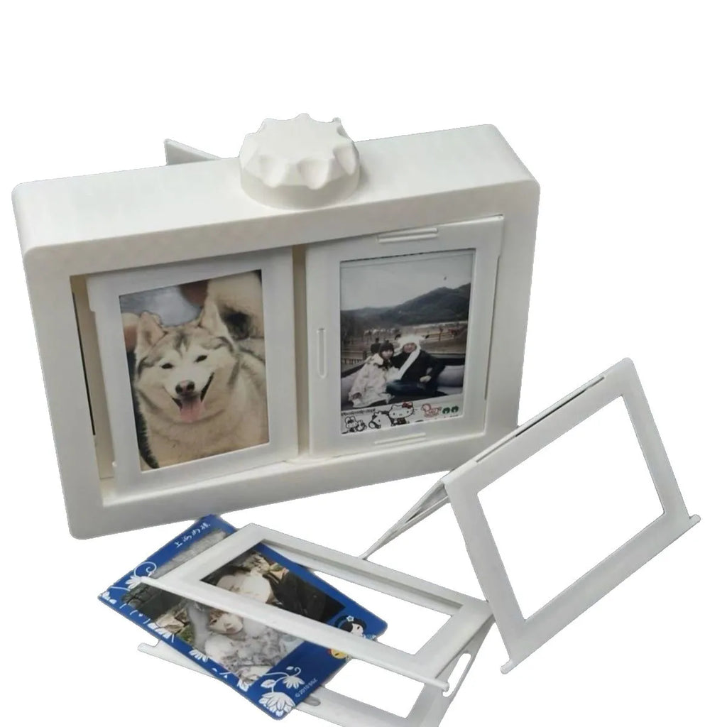 360° Rotating Polaroid Photo Frame – 3-Inch Stereoscopic Album