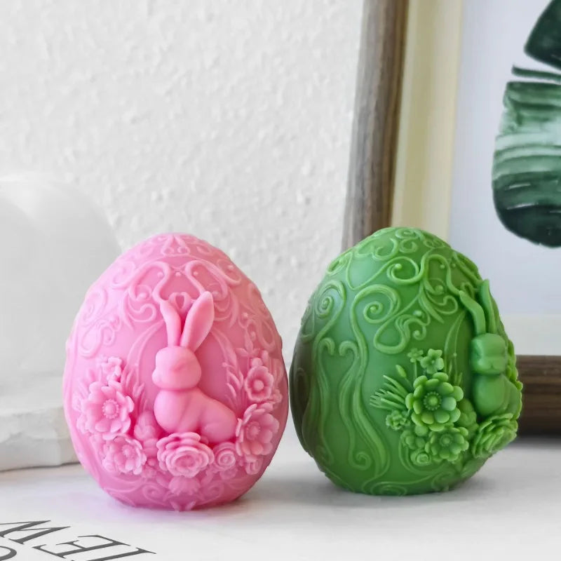 Easter Egg Rabbit Silicone Mold – DIY Candle Soap Resin