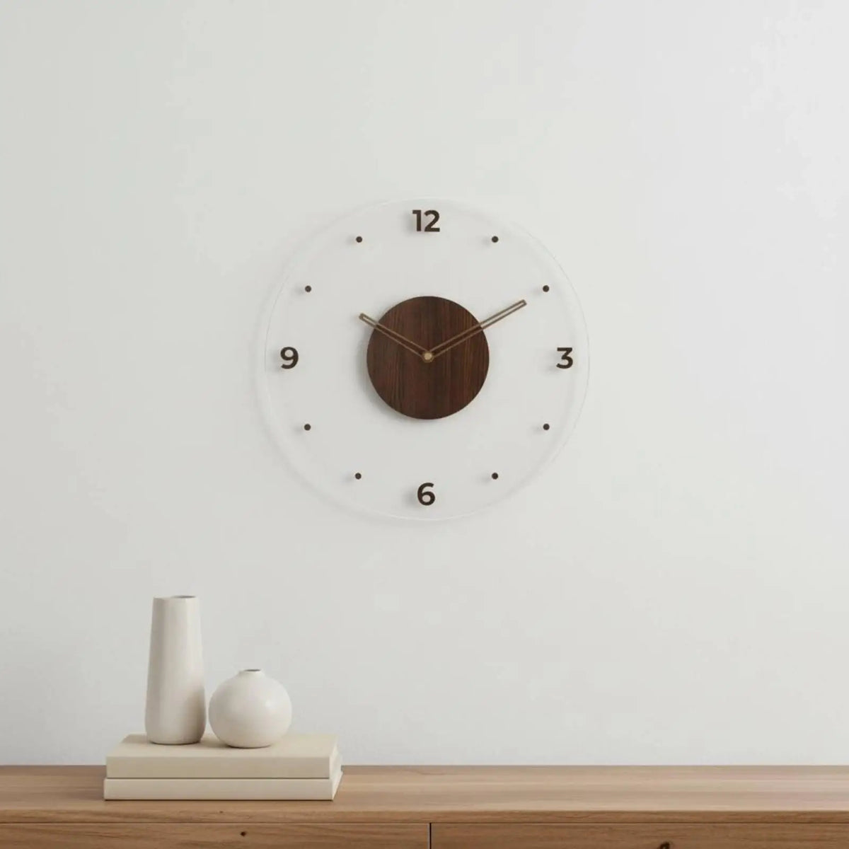 3D Acrylic Wall Clock | Silent Floating Numbers Home Decor