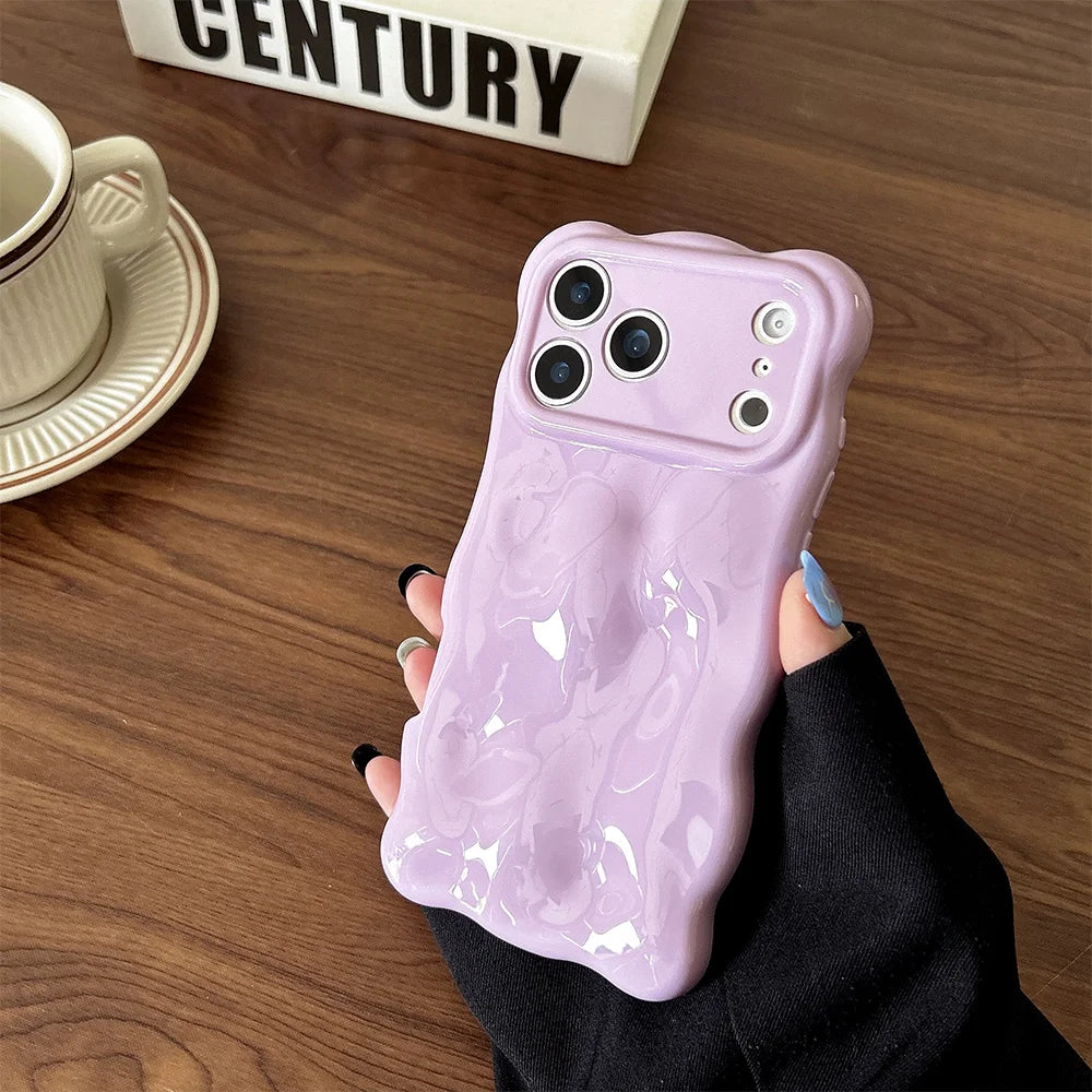 3D Bubble Texture Silicone iPhone Case – Shockproof Cover