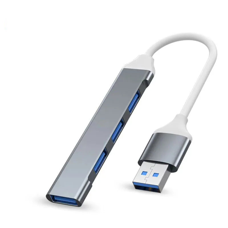OULLX USB-C 4-Port Hub – Aluminum Ultra-Thin Splitter