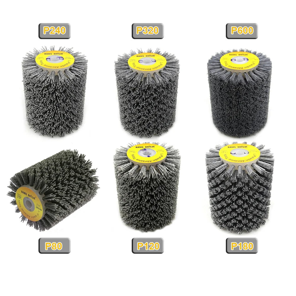 Nylon Wire Brush Wheel 100×120×13mm | 9741 Sander P80–P600