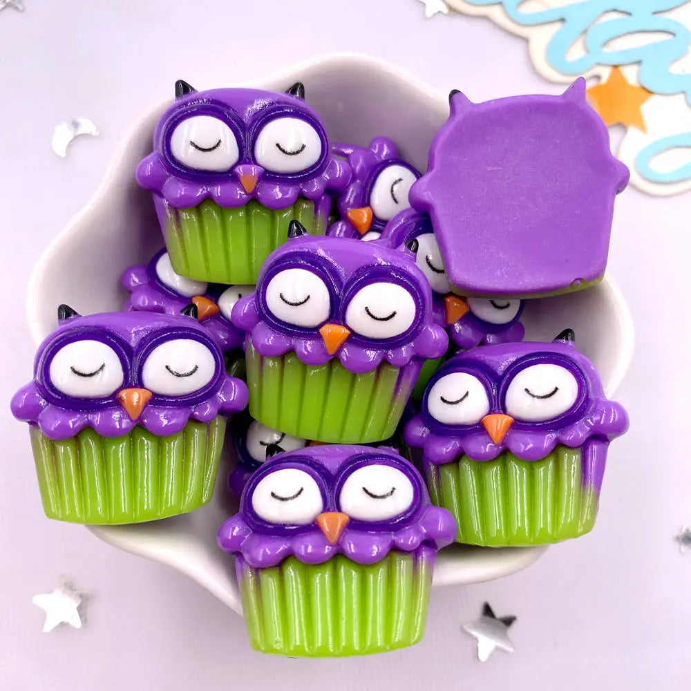 8-Piece 3D Resin Halloween Flatback Figurines for DIY Crafts