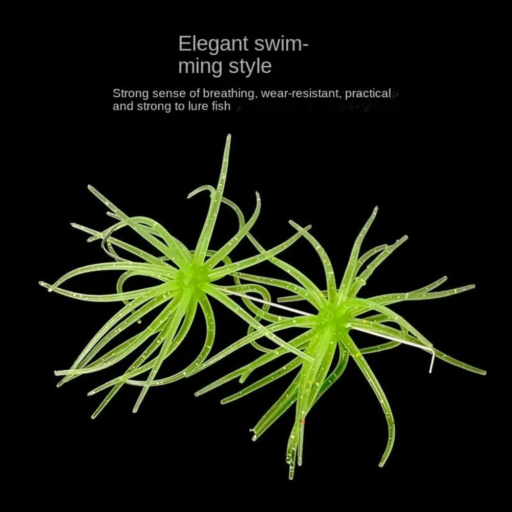 Sea Urchin Soft Fishing Lures – TPE Silicone Bass Bait 2.8g/8.7g