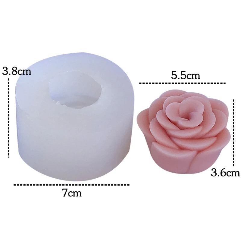 3D Peony Silicone Mold – Candle, Soap, Chocolate & Cake