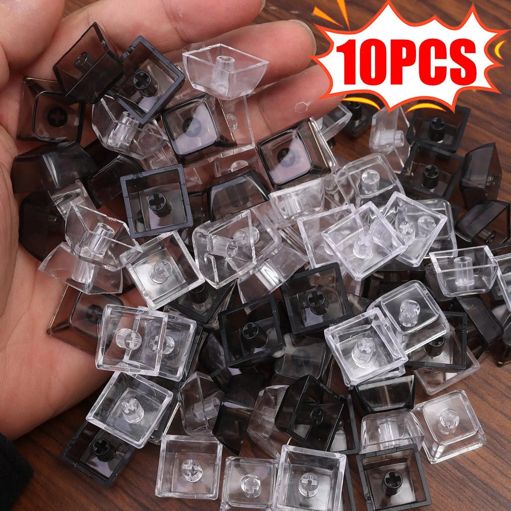 Universal Transparent Keycaps Kit – 10-Pack for Mechanical Keyboard