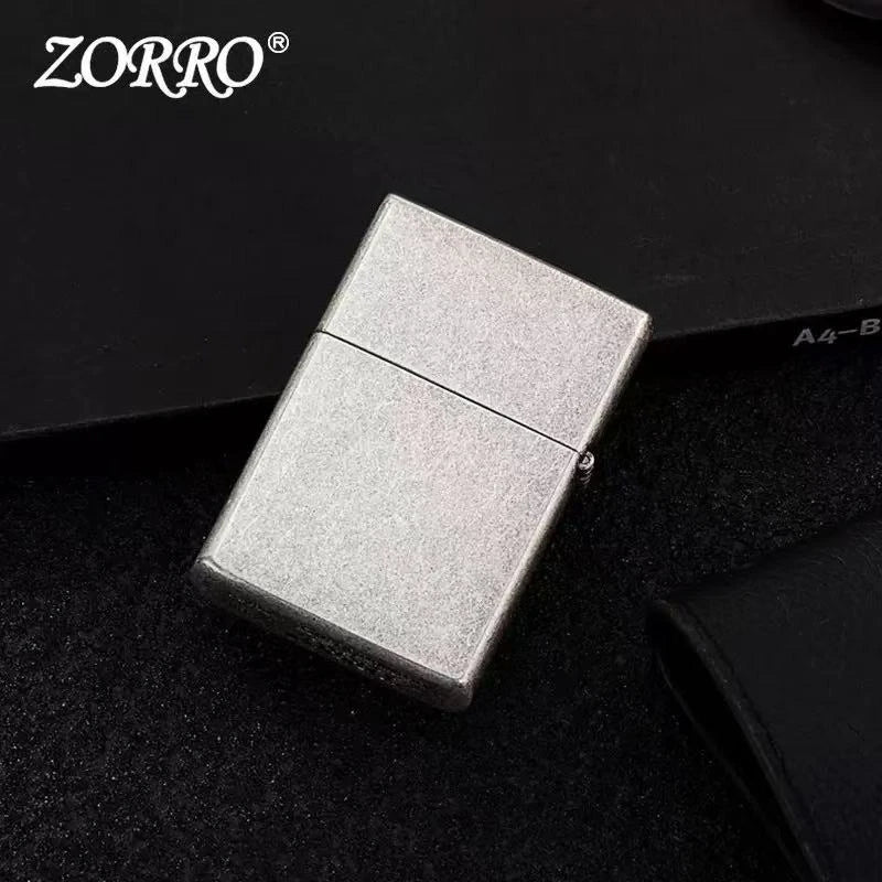 ZORRO Classic Carved Metal Fuel Lighter – Men's Gift