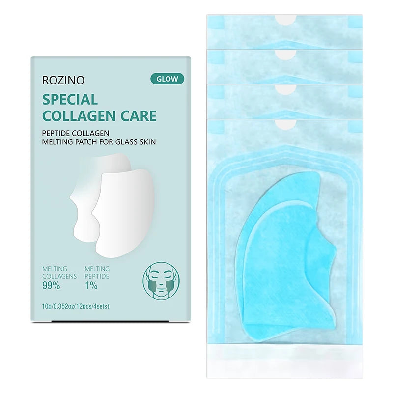ROZINO 24-Piece Dissolvable Collagen Face Mask – Hydrating & Firming