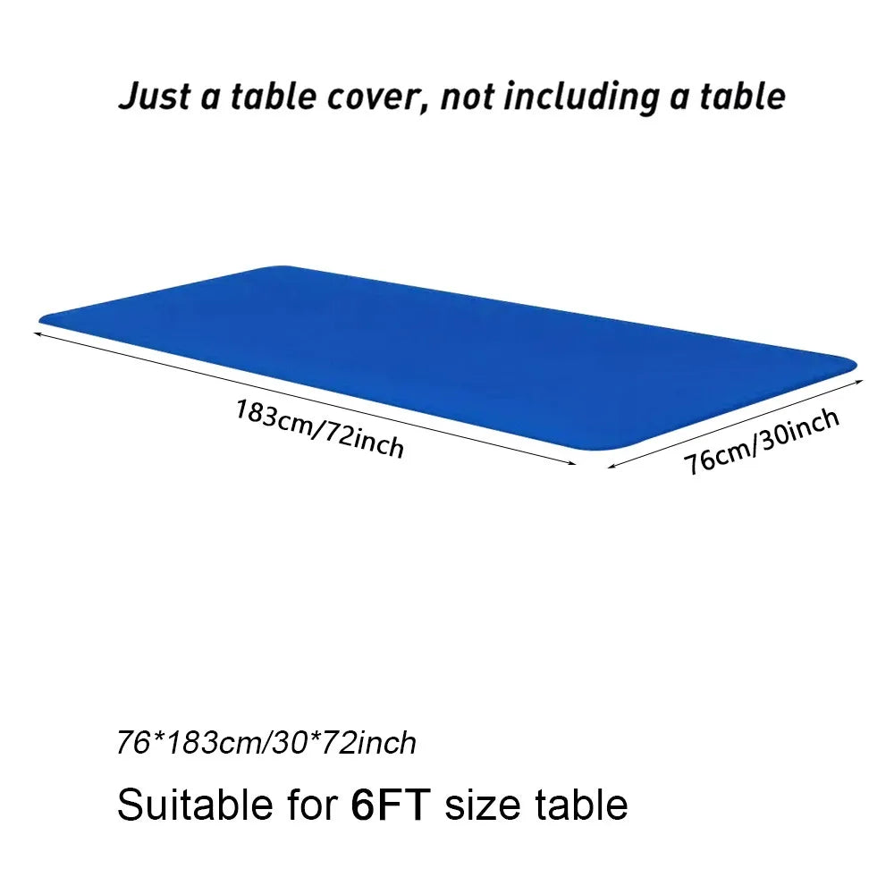 Spandex Elastic Fitted 6FT Rectangular Tablecloth | Wrinkle Free