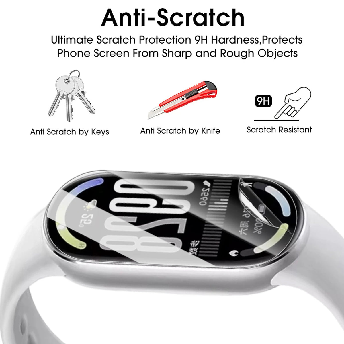 Xiaomi Mi Band 10 Hydrogel Screen Protector – 3 to 30 Pack