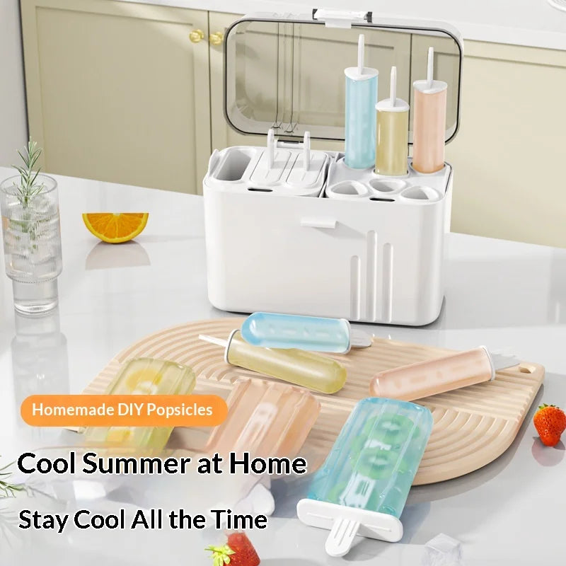 Silicone Popsicle & Ice Cream Mold Set – Homemade Frozen Treats