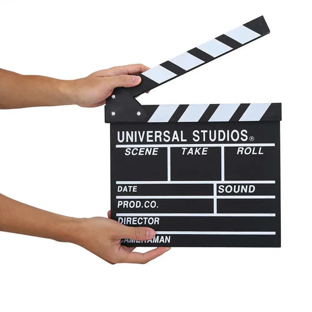 Wooden Director's Clapperboard 30x27cm – Chalk Film Clapboard