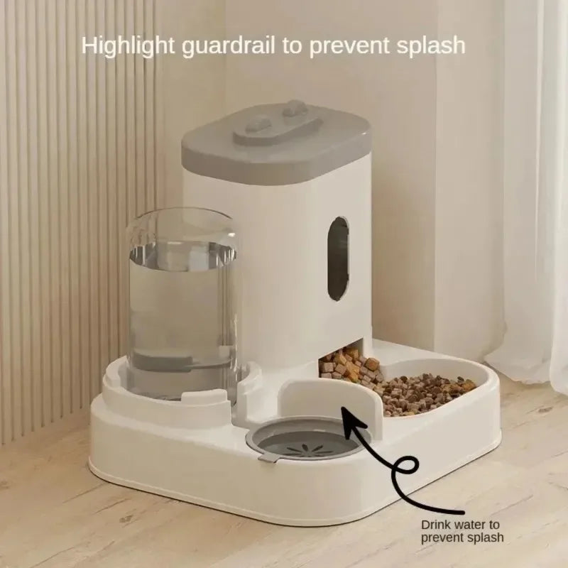 2-in-1 Automatic Gravity Pet Feeder & Water Dispenser