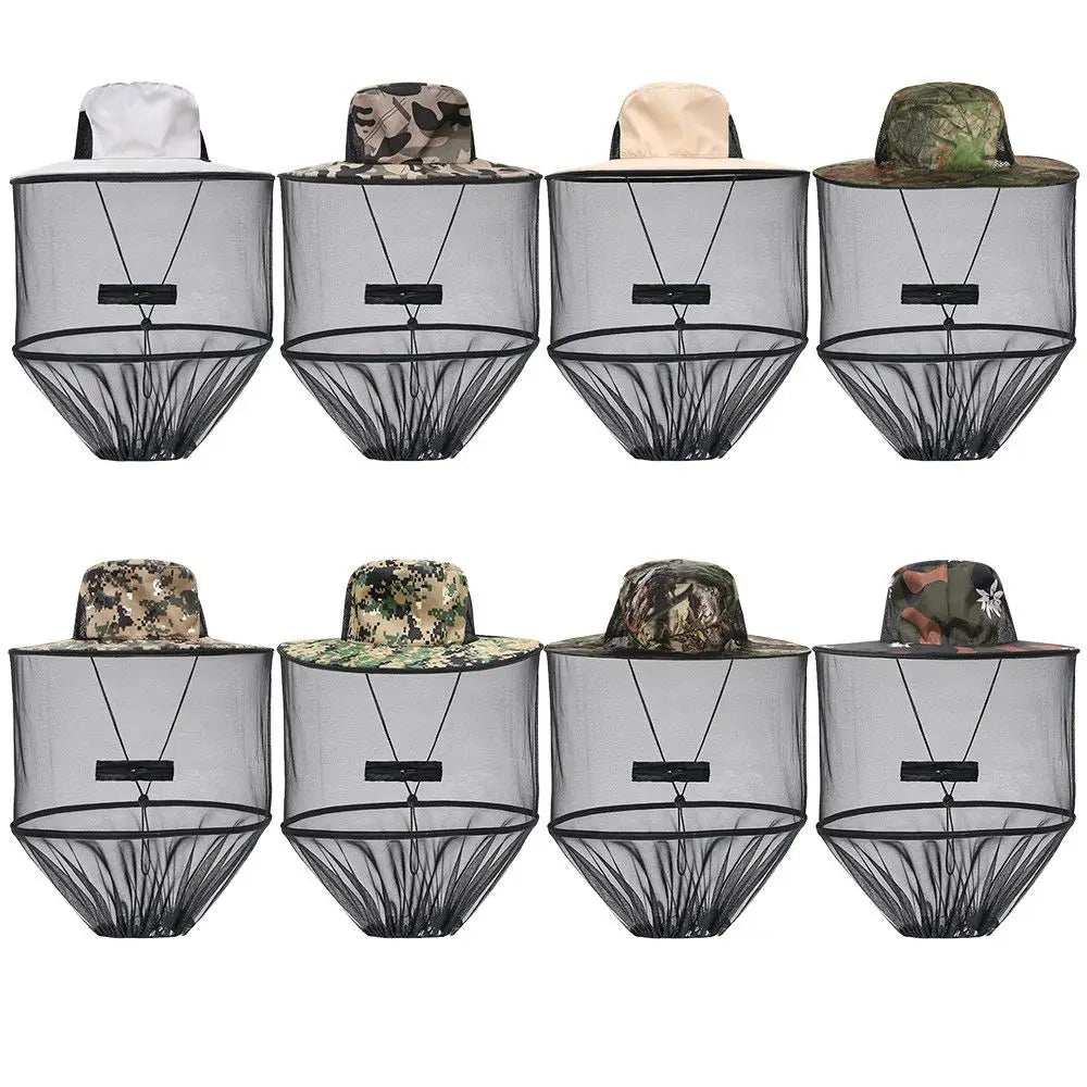 Foldable Mosquito Net Hat – Insect & Sun Protection Cap