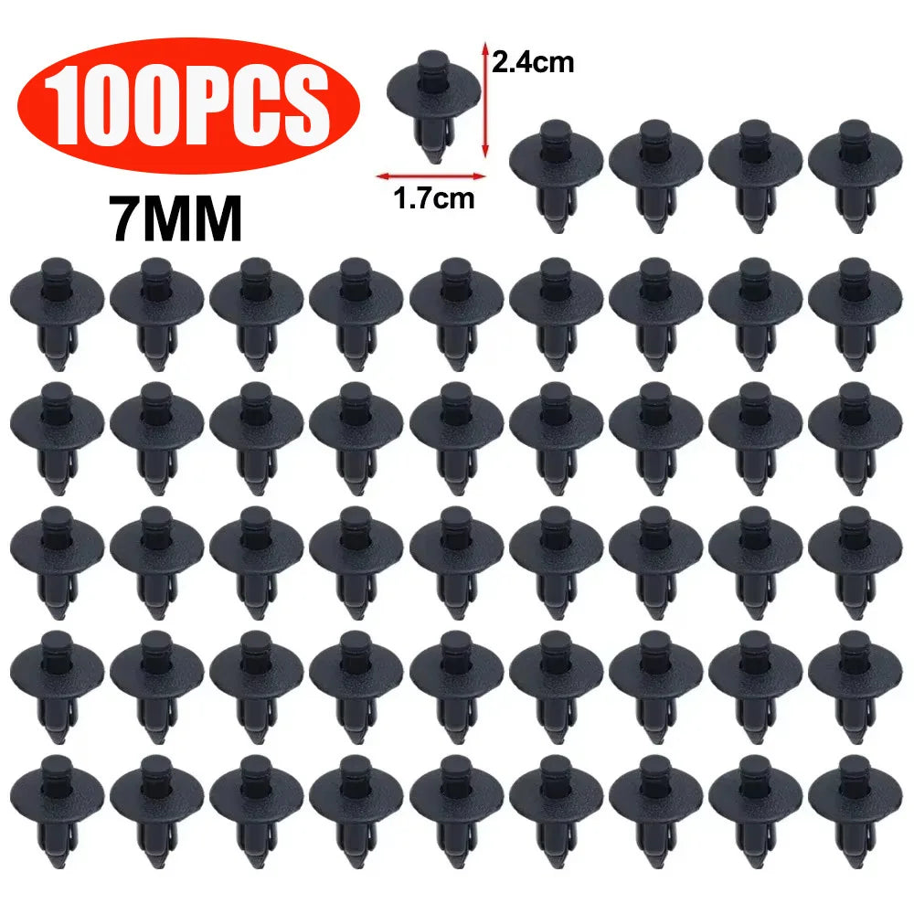 U-Type Bumper Splash Shield Clips 6/7/8mm – 50/100 PCS
