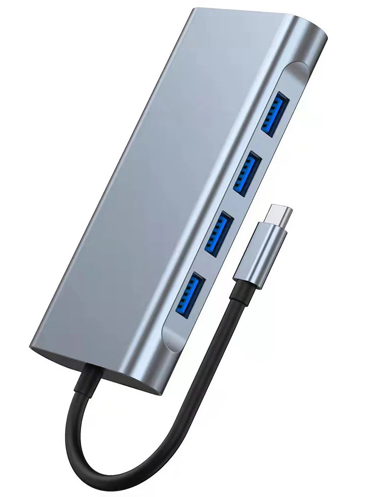 11-in-1 USB-C Hub | HDMI 4K, VGA, RJ45, PD 100W, Card Reader