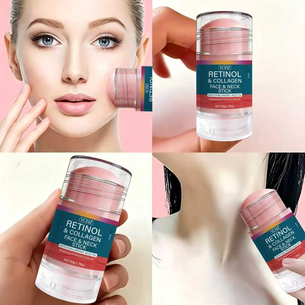 YCHZ Retinol Collagen Facial Care Stick | 5-in-1 Moisturizer