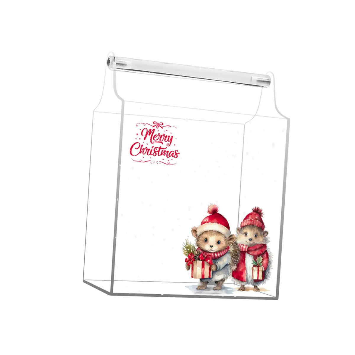 Clear Acrylic Display Box with Handle | Christmas Gift Case