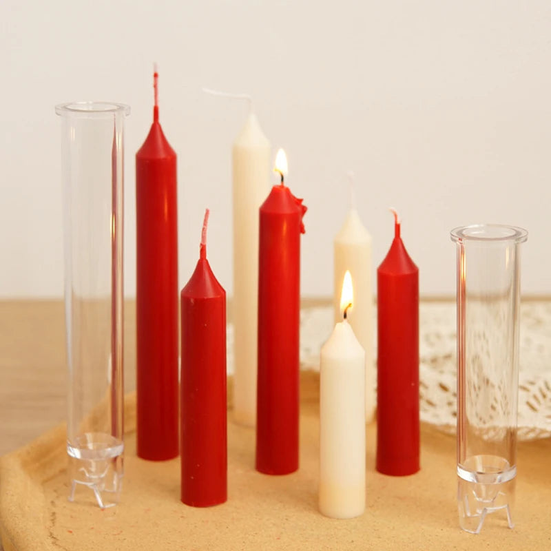 Peaked Cylindrical Candle Mold | Acrylic DIY Candle Making Kit