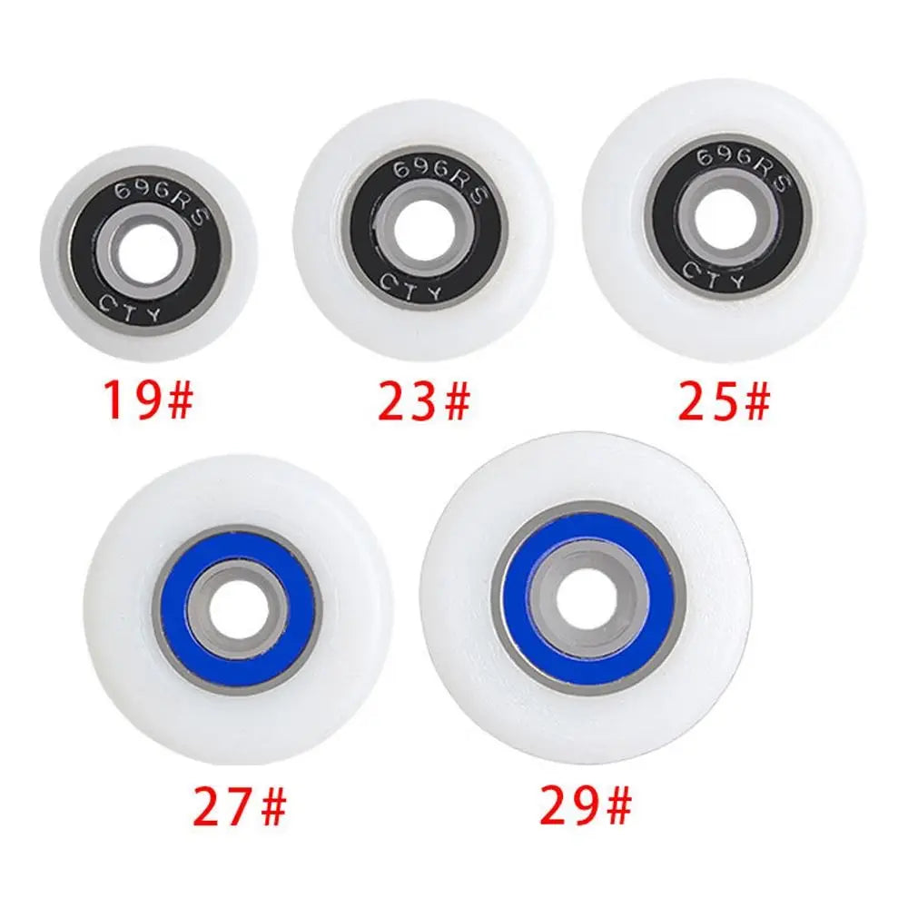 Shower Door Roller Wheels 19–29mm | Silent Nylon Pulley Runner