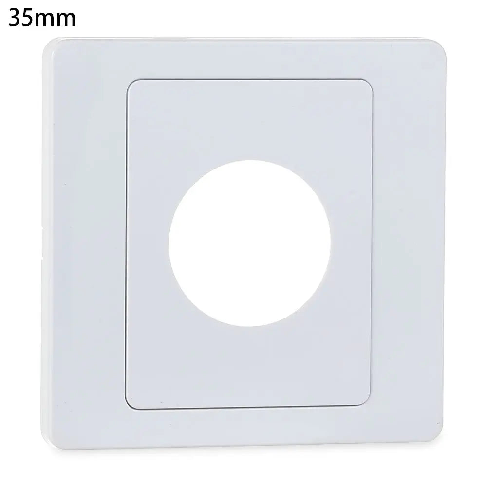 Wall Blank Panel Cable Cover with Rubber Pad & Outlet Hole
