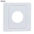 Wall Blank Panel Cable Cover with Rubber Pad & Outlet Hole