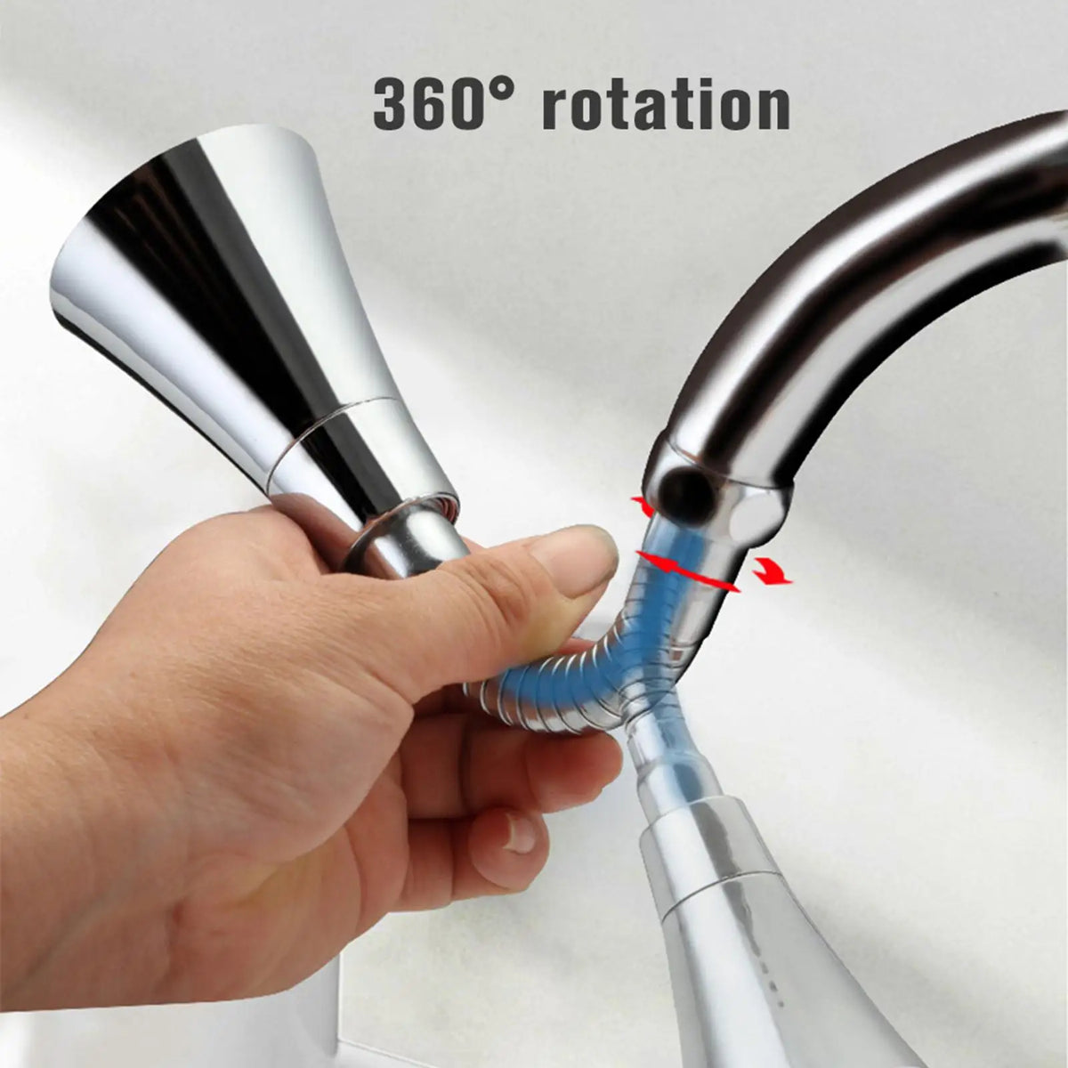 3-Function Kitchen Faucet Sprayer Head | 360° Water Saving Nozzle