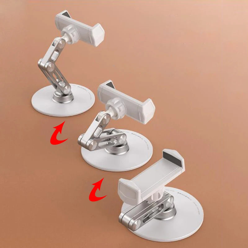 360° Rotatable Foldable Aluminum Desk Phone Holder Stand