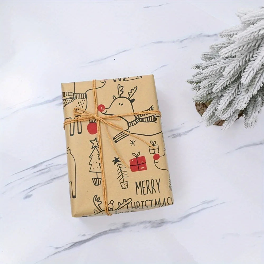 Christmas Wrapping Paper Reindeer Design – Large Roll 43×300cm