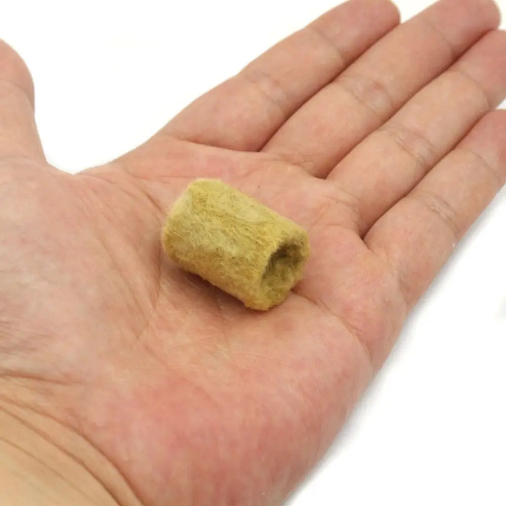 50-Pack Rock Wool Hydroponic Seedling Plugs 27×20mm