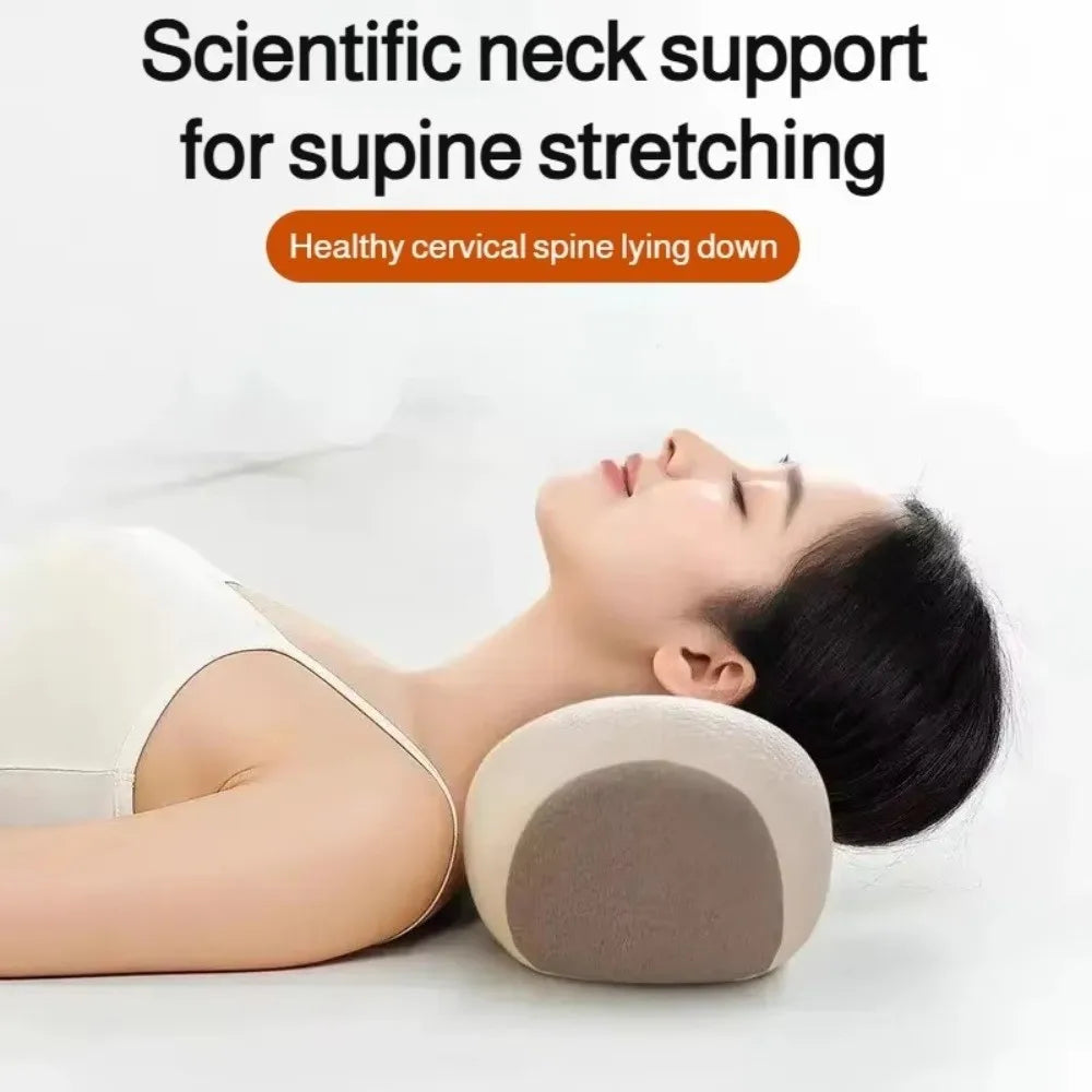 Cylindrical Buckwheat Pillow – Ergonomic Neck & Spine Support