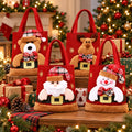 4-Pack Reusable Christmas Gift Tote Bags – Holiday Set