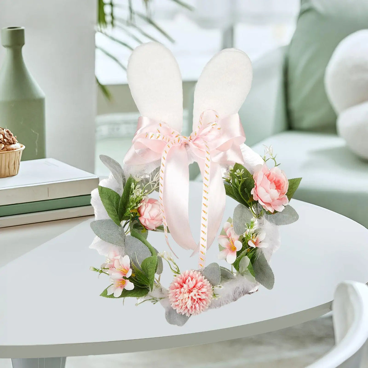 Easter Floral Wreath | Spring Artificial Flower Door Decor