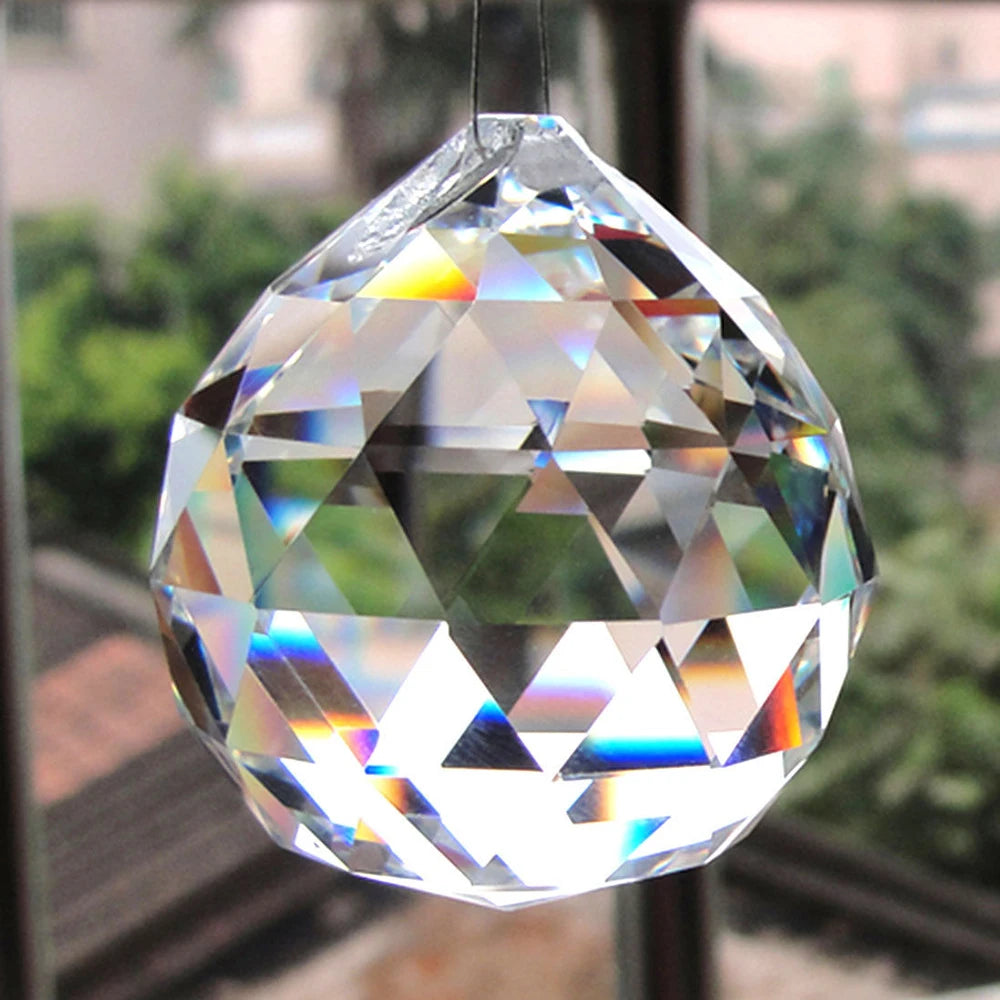 K9 Crystal Prism Ball Sun Catcher 20–60mm | Chandelier Pendant