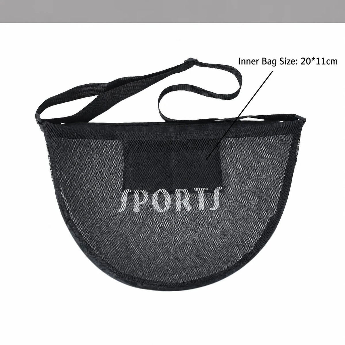 Large Mesh Sports Ball Bag – 25L Lightweight Shoulder Bag