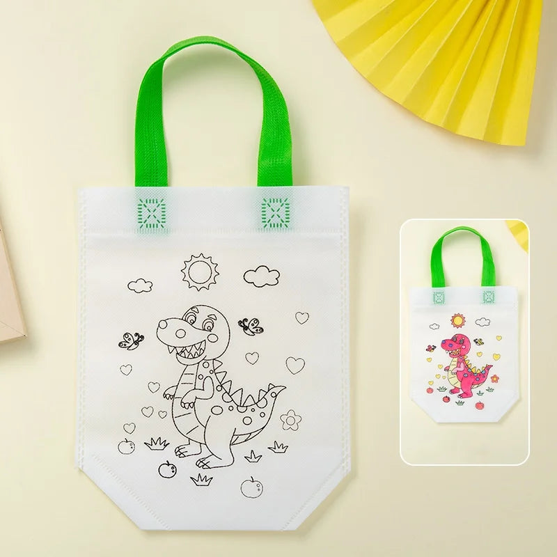 DIY Coloring Canvas Gift Bags for Kids – 15 Fun Patterns