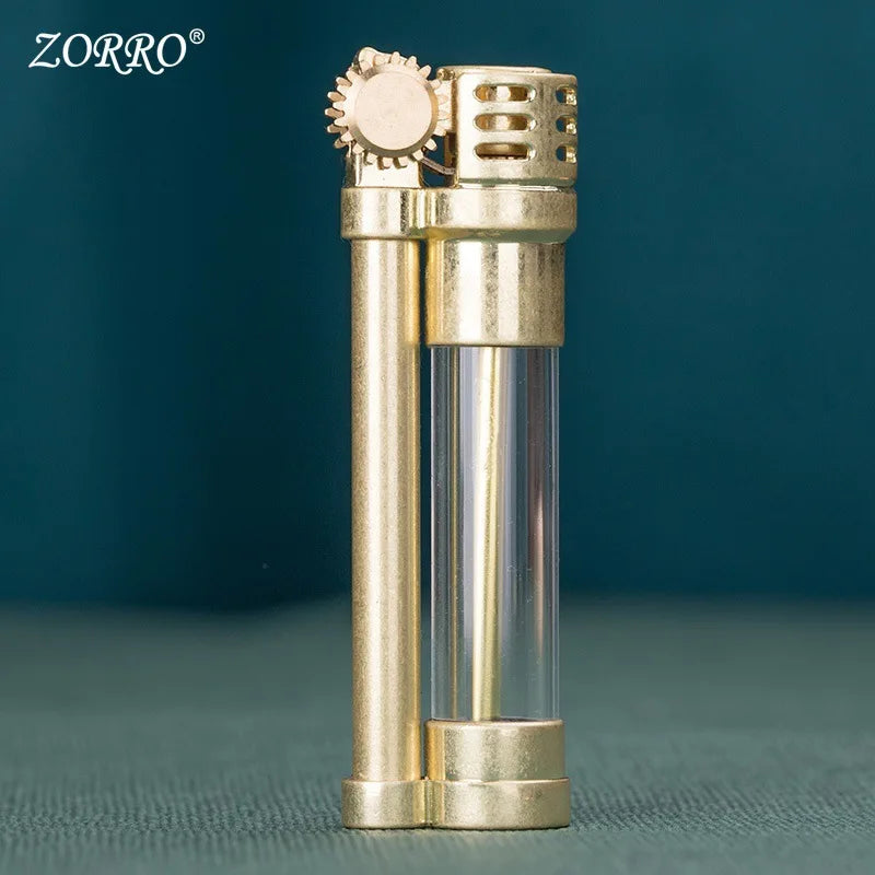 ZORRO Z654 Transparent Oil Chamber Windproof Grinding Wheel Lighter