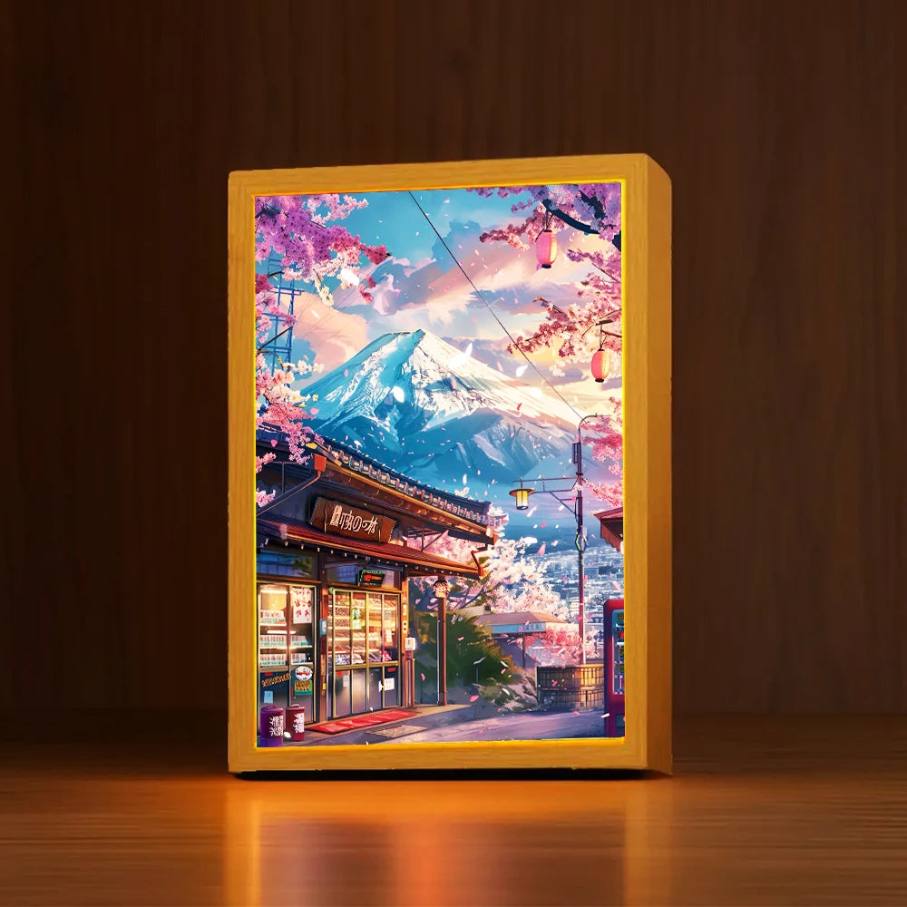 Tokyo City LED Light Painting | Wall Art Night Light Décor