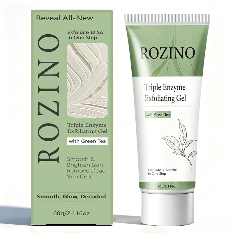 ROZINO Green Tea Triple Enzyme Exfoliating Gel 60g