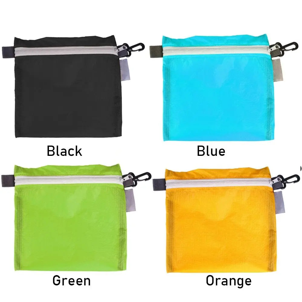 Waterproof Outdoor Pocket Pouch – Zipper & Hook, 4 Colors
